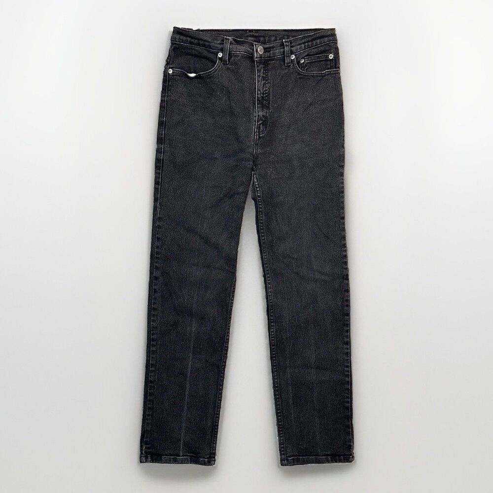 Harley-Davidson Jeans Genuine Black Denim Regular Fit Straight Sz 10 Biker Y2K